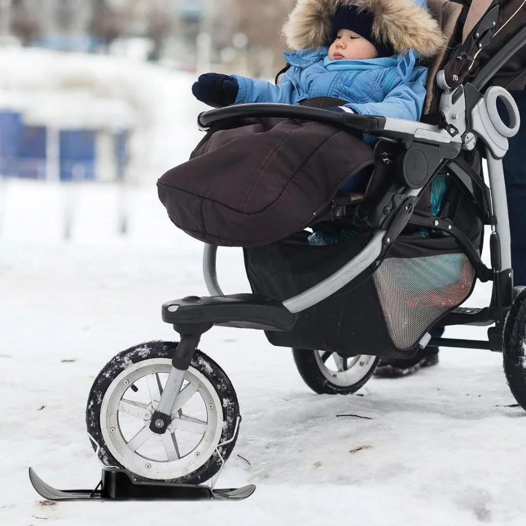 Barnvagnskidor – Skidor till barnvagn, rullstol, cykel.