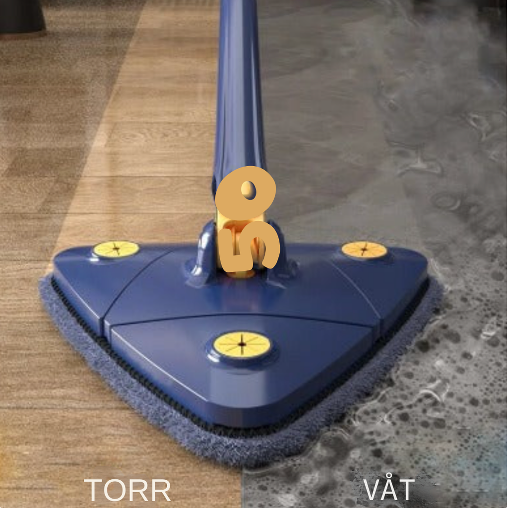 SmartMop 360 – roterande mopp med självrengöring och justerbart handtag