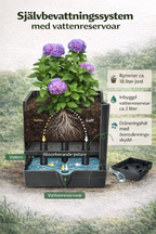 Självbevattnande planteringstorn med spaljé - för blommor och klätterväxter