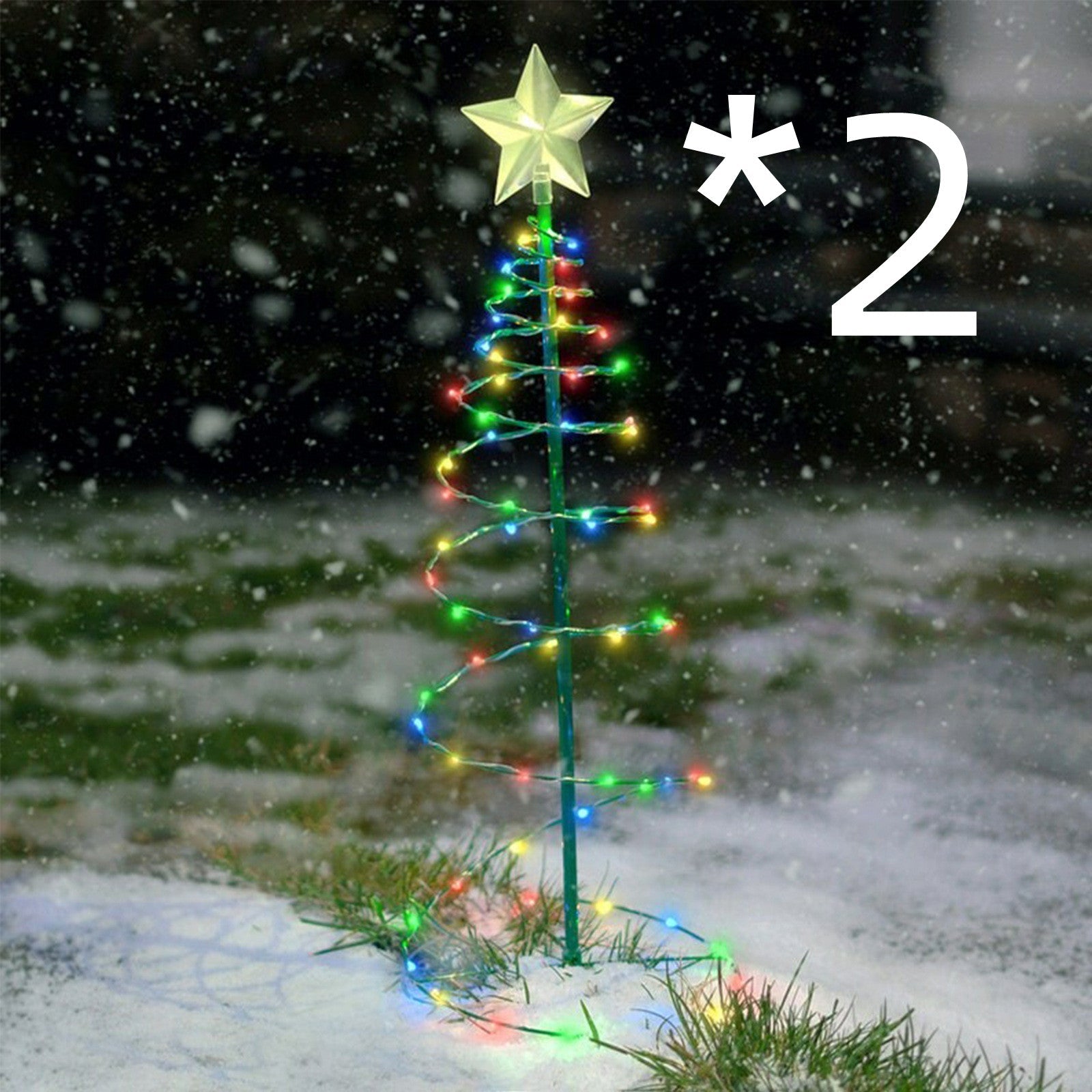 Solar Powered Outdoor Christmas Tree