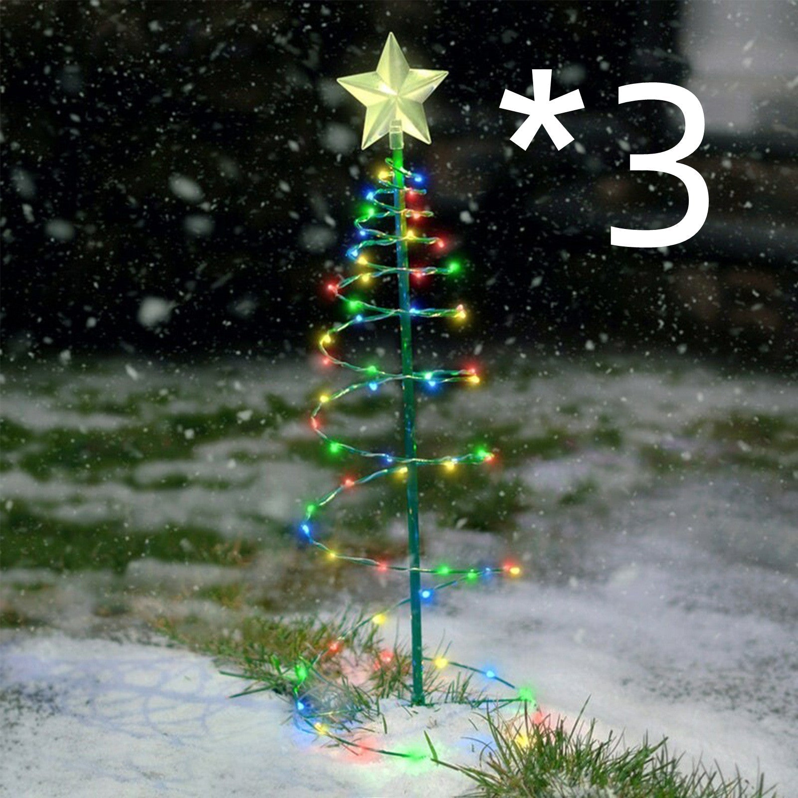 Solar Powered Outdoor Christmas Tree