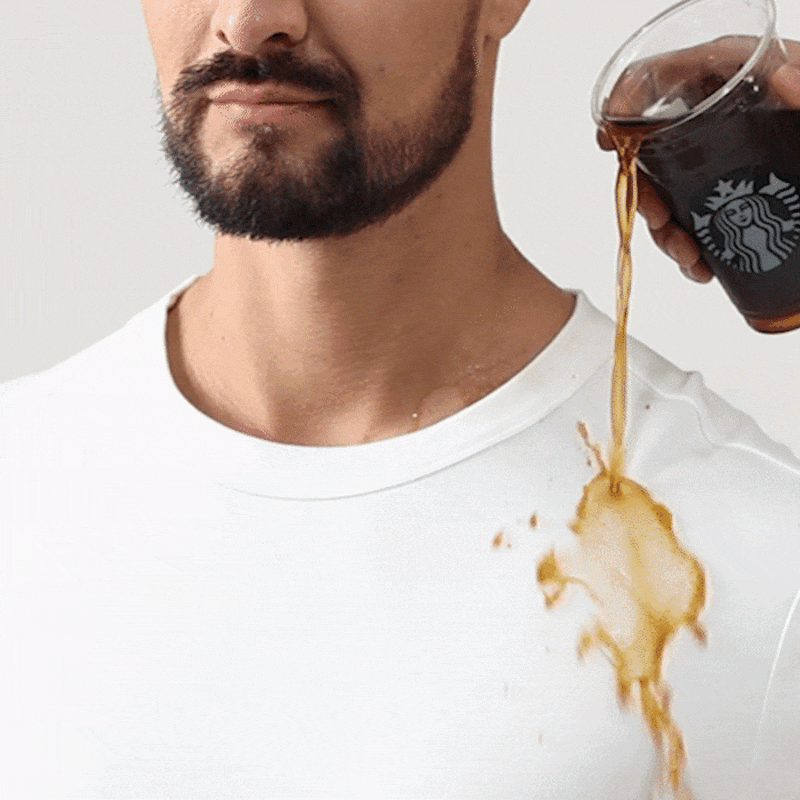 Hydrophobic T-shirt – water and stain repellent