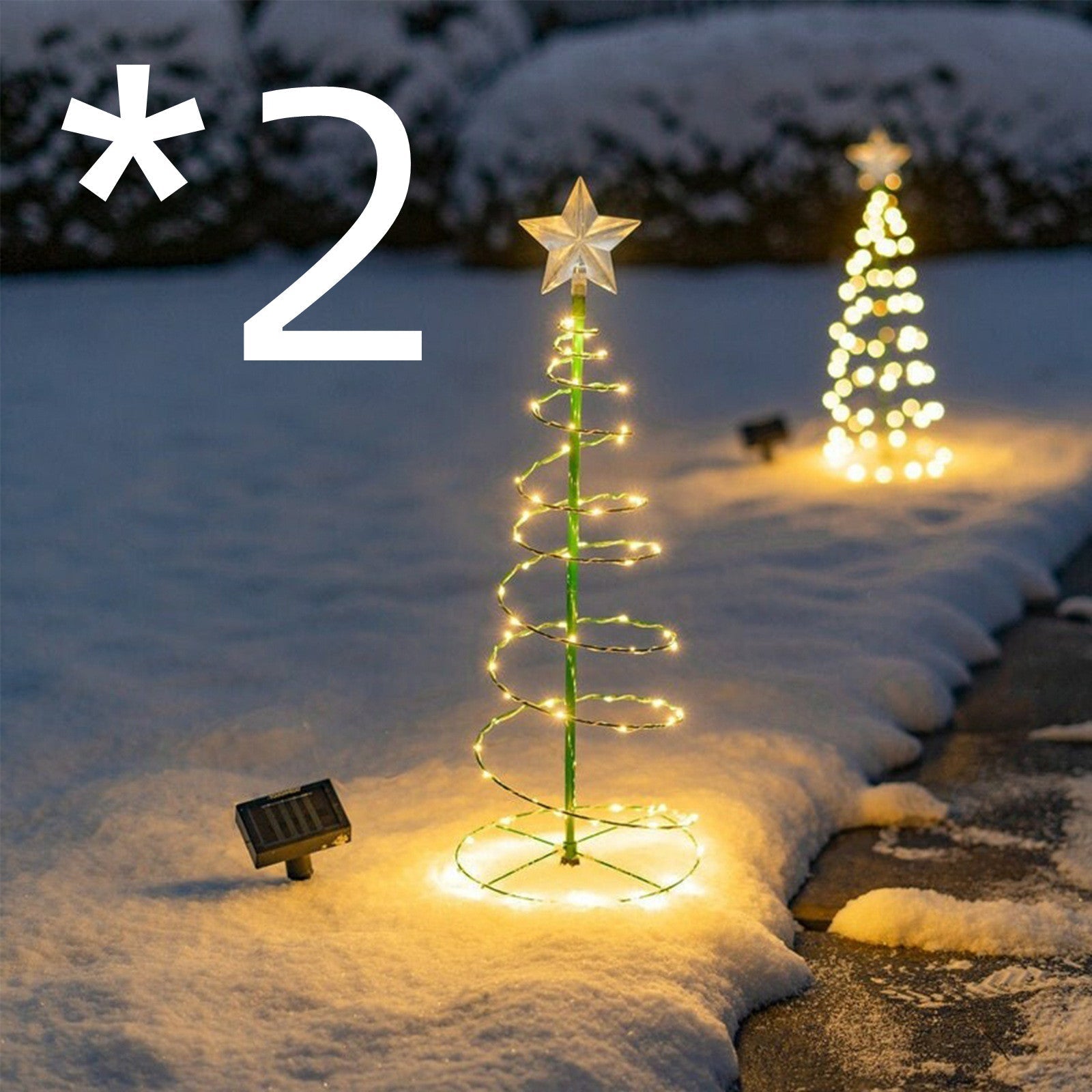 Solar Powered Outdoor Christmas Tree