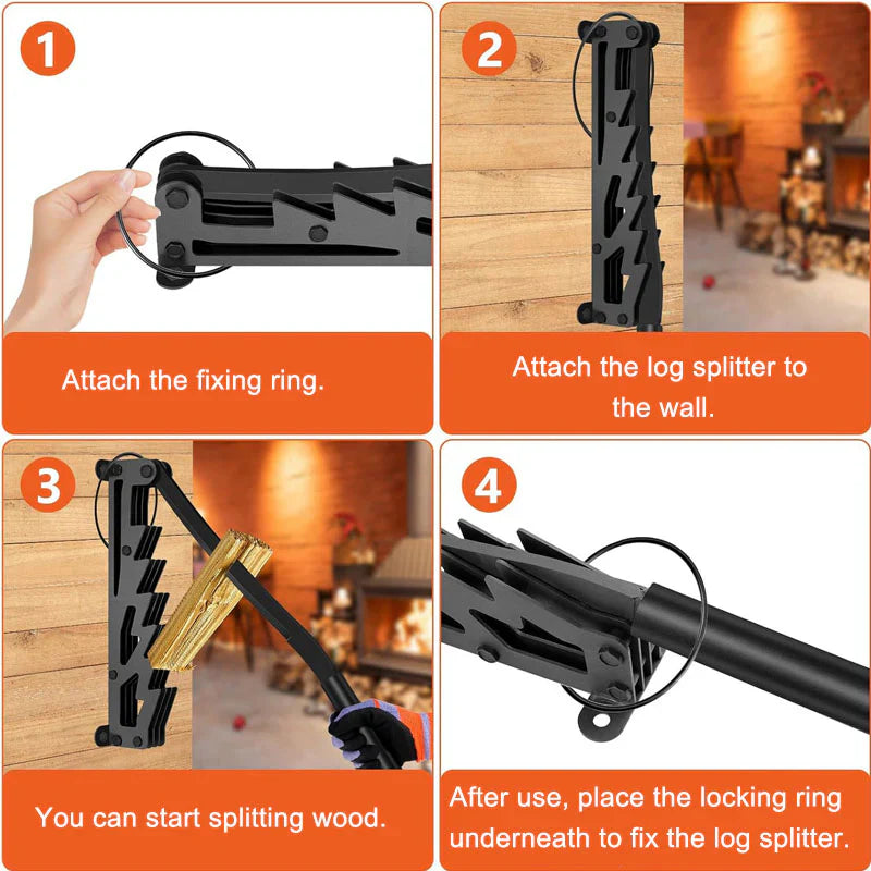 Wall-Mounted Log Splitter