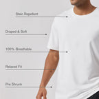 Hydrofobisk T-shirt – vatten- och fläckavvisande