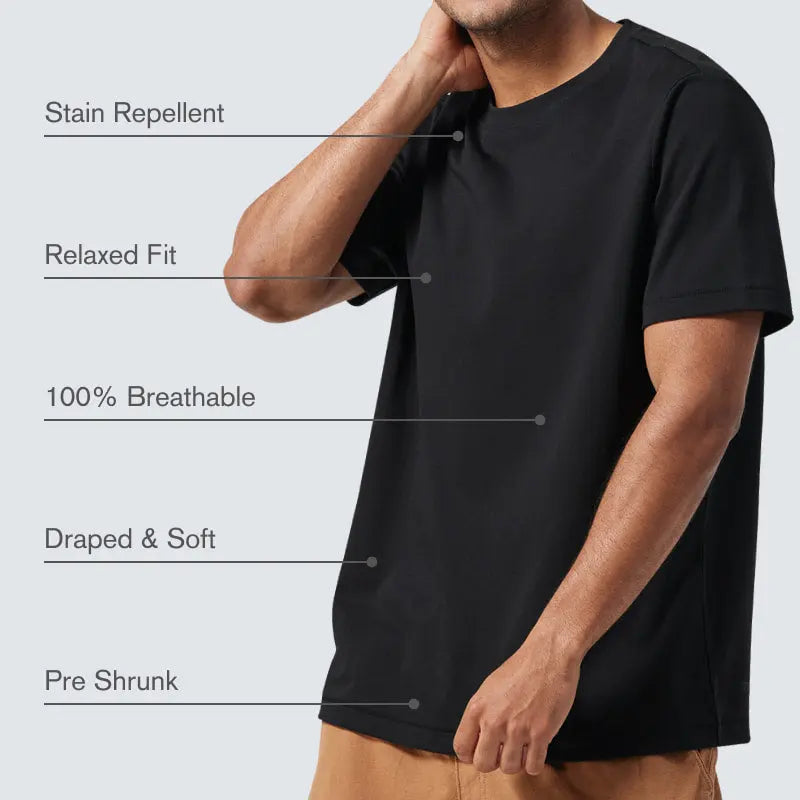 Hydrophobic T-shirt – water and stain repellent