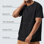 Hydrofobisk T-shirt – vatten- och fläckavvisande