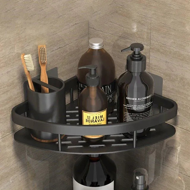 Self-adhesive Wall Shelf Without Drilling – Sturdy Storage for Bathroom & Kitchen