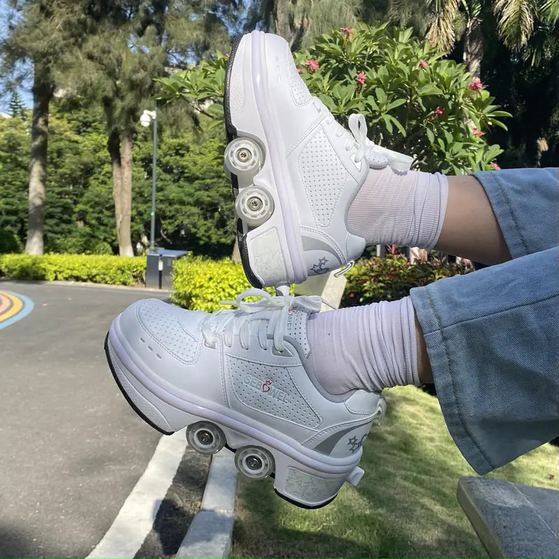 Sneakers med hjul – GlideStep 2-i-1 rullskor